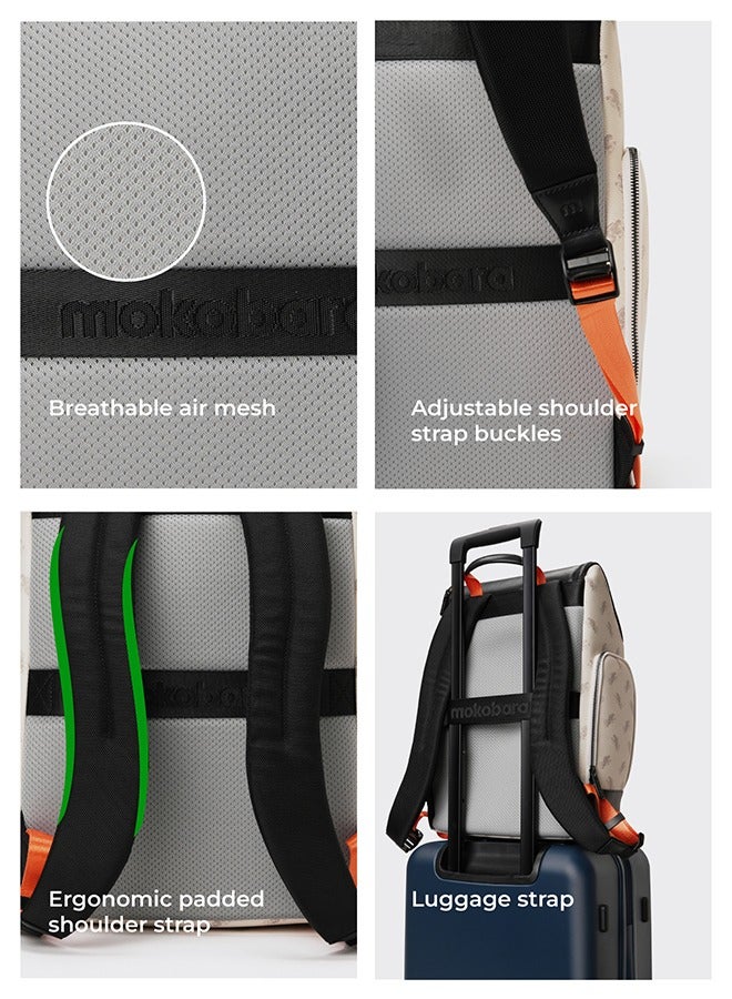 Mokobara MOKOBARA The Hovercraft Backpack Water-Resistant 15.6" Laptop Bag with Luggage Sleeve for Work, Travel, and Daily Use - Suitable for Men and Women ( Multicolour) - Image 5