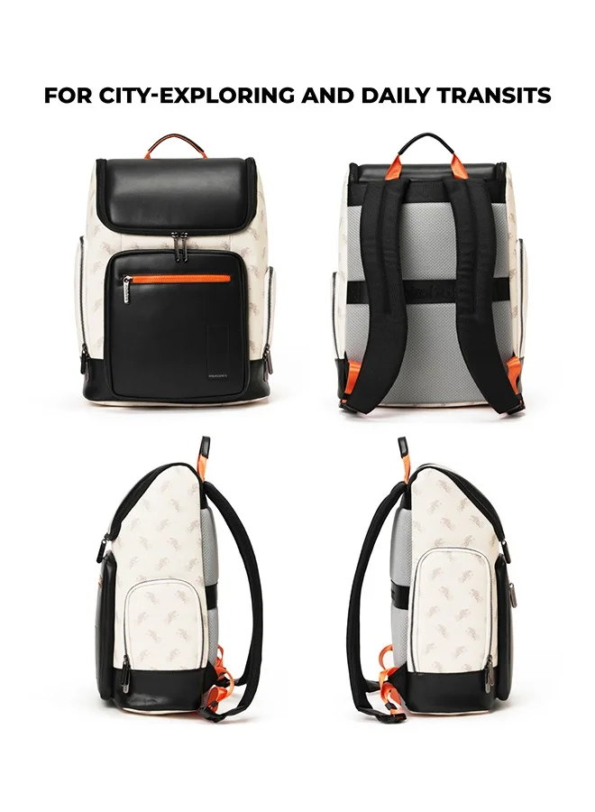 موكوبارا للتجارة ذ.م.م MOKOBARA The Hovercraft Backpack Water-Resistant 15.6" Laptop Bag with Luggage Sleeve for Work, Travel, and Daily Use - Suitable for Men and Women ( Multicolour)