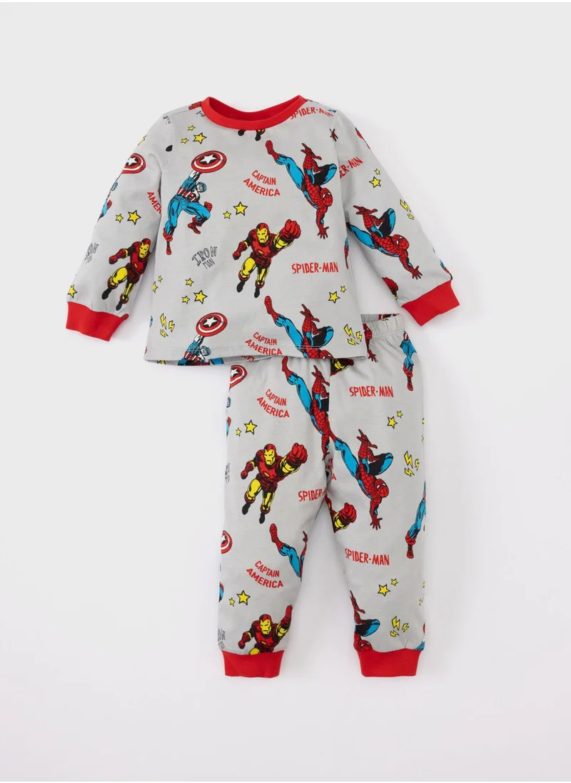 ديفاكتو 2 Piece Regular Fit Crew Neck Licensed By Marvel K