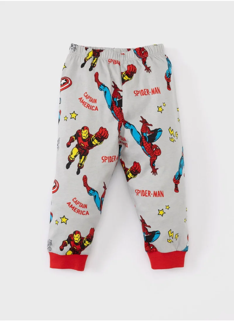 ديفاكتو 2 Piece Regular Fit Crew Neck Licensed By Marvel K