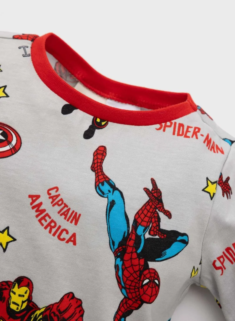 DeFacto 2 Piece Regular Fit Crew Neck Licensed By Marvel K