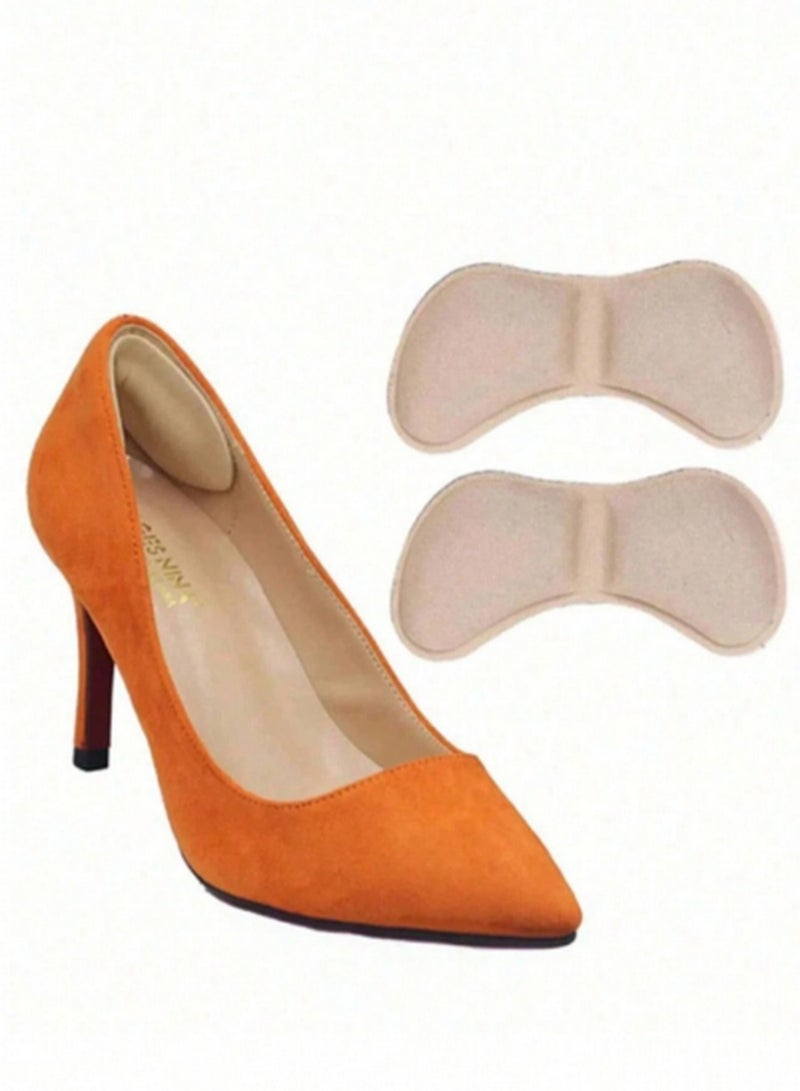 Generic Set of 4 Beige Shoe Heel Pads - Cushioned Inserts for Heel Protection and Blister Prevention  - Image 2