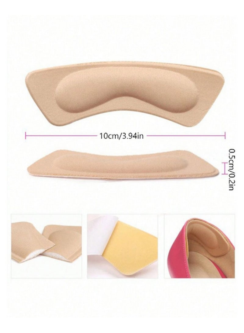 Generic Set of 4 Beige Shoe Heel Pads - Cushioned Inserts for Heel Protection and Blister Prevention  - Image 3