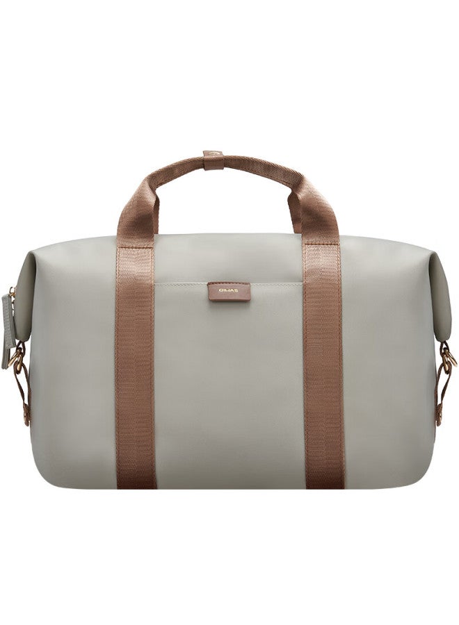 OIWAS Aihua Pure Travel Bag, Women's Large Capacity Luggage Bag, Handbag, Crossbody Gym Bag, Business Trip Bag, Light Gray - Image 5