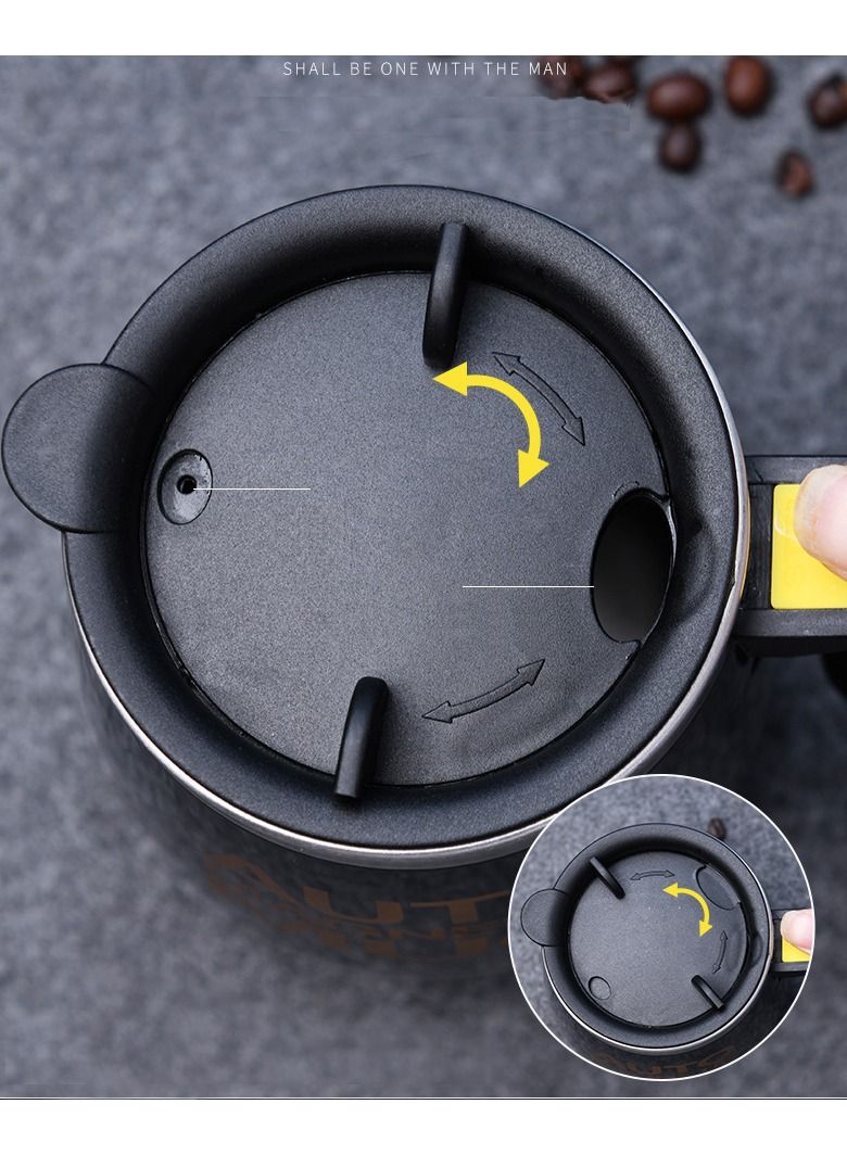 NIBEMINENT Automatic Stirring Coffee Stainless Steel Portable Rechargeable Electromagnetic Cup  - Image 4