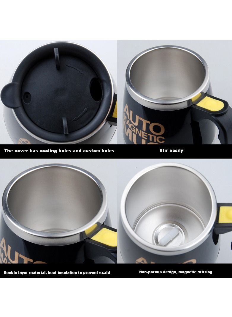 NIBEMINENT Automatic Stirring Coffee Stainless Steel Portable Rechargeable Electromagnetic Cup  - Image 3