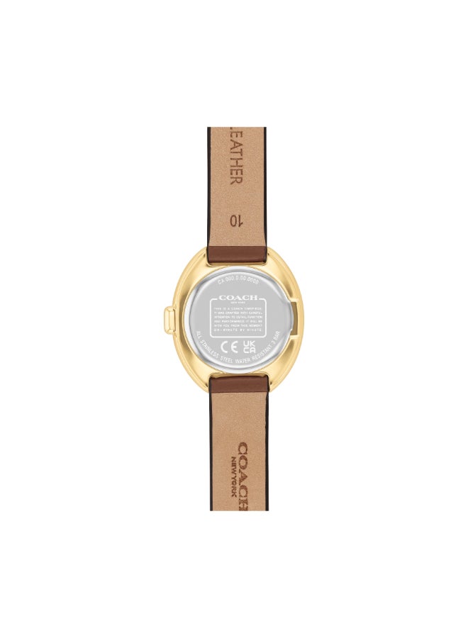 COACH OVAL ANALOG WOMEN'S SADDLE CASE WATCH - 14504426 - Image 3