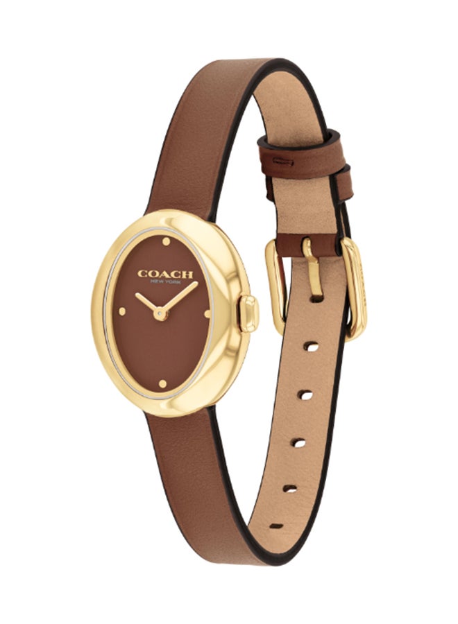 COACH OVAL ANALOG WOMEN'S SADDLE CASE WATCH - 14504426 - Image 1