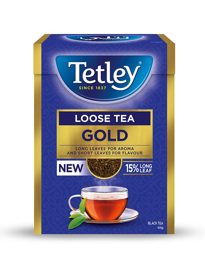 Tetley Black Tea Gold Loose 400Gm - Image 1