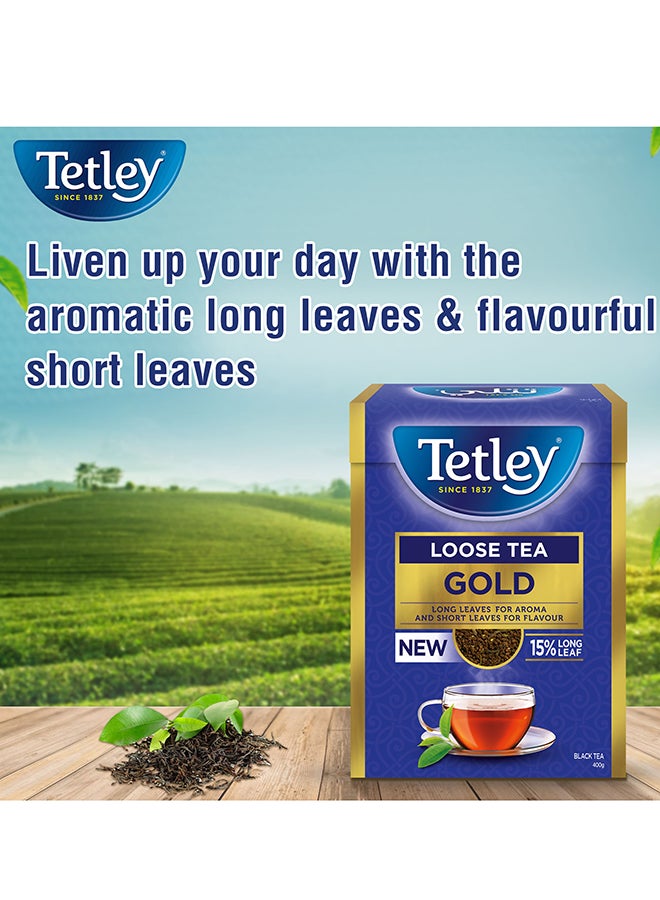 Tetley Black Tea Gold Loose 400Gm - Image 5