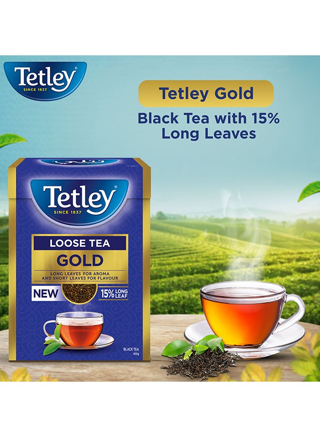 Tetley Black Tea Gold Loose 400Gm - Image 3