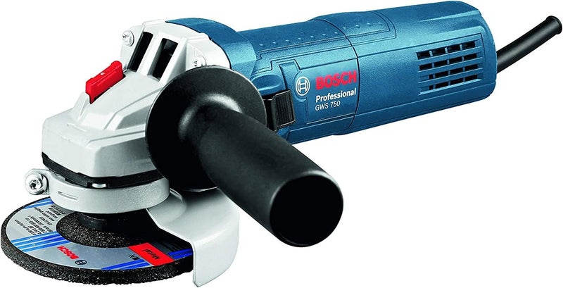 BOSCH Professional Gws 750-115 Angle Grinder + 3 Grinding Disc Foc - 0 601 394 0L6 - Image 1