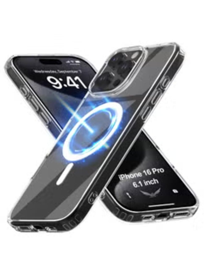 ELTRAZONE iPhone 16 Pro 6.3 inch MagSafe Case – Slim, Clear, Military-Grade Protection with Wireless Charging Support - Image 1