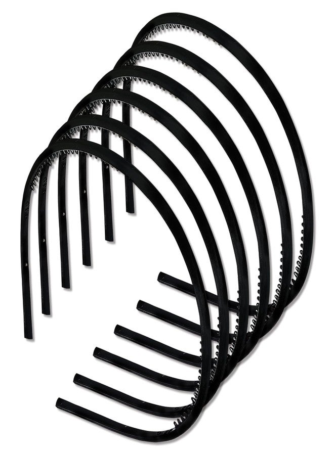 TEMPERIA (6pcs) Hair Band For Girls Women & Kids - Fancy & Stylish Hairband Headband Cute Accessories - Black - Image 1