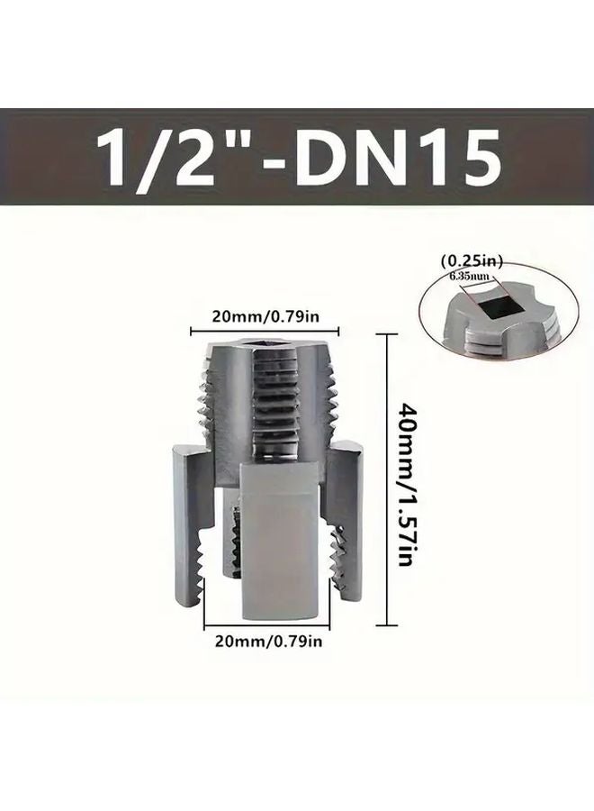 4Pcs Internal External Thread Cutting Tool Set High Hardness Aluminum Alloy Drill Type - Image 4