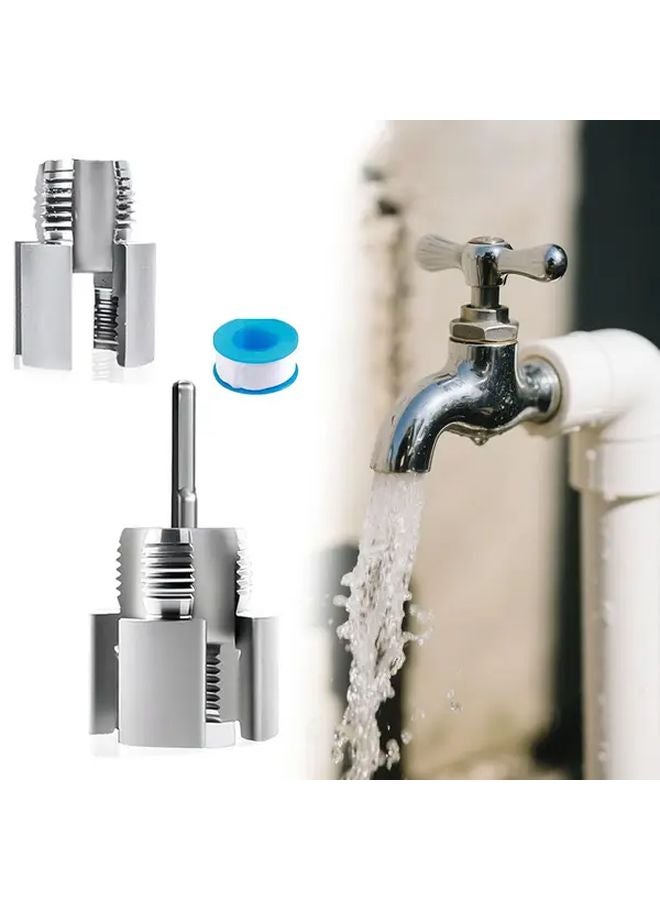 4Pcs Internal External Thread Cutting Tool Set High Hardness Aluminum Alloy Drill Type - Image 1