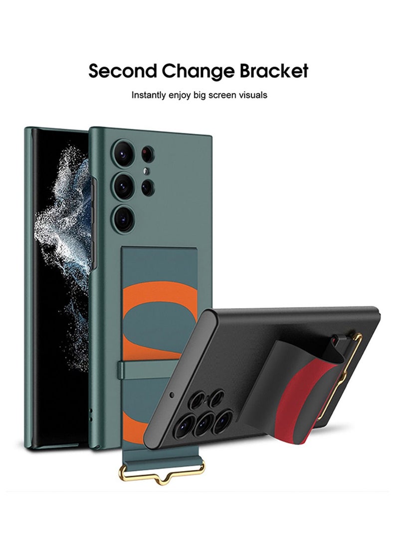 جي كي كي غطاء واقٍ مقاوم للصدمات مع سوار معصم لهاتف Galaxy S23 أسود للغاية - Image 3