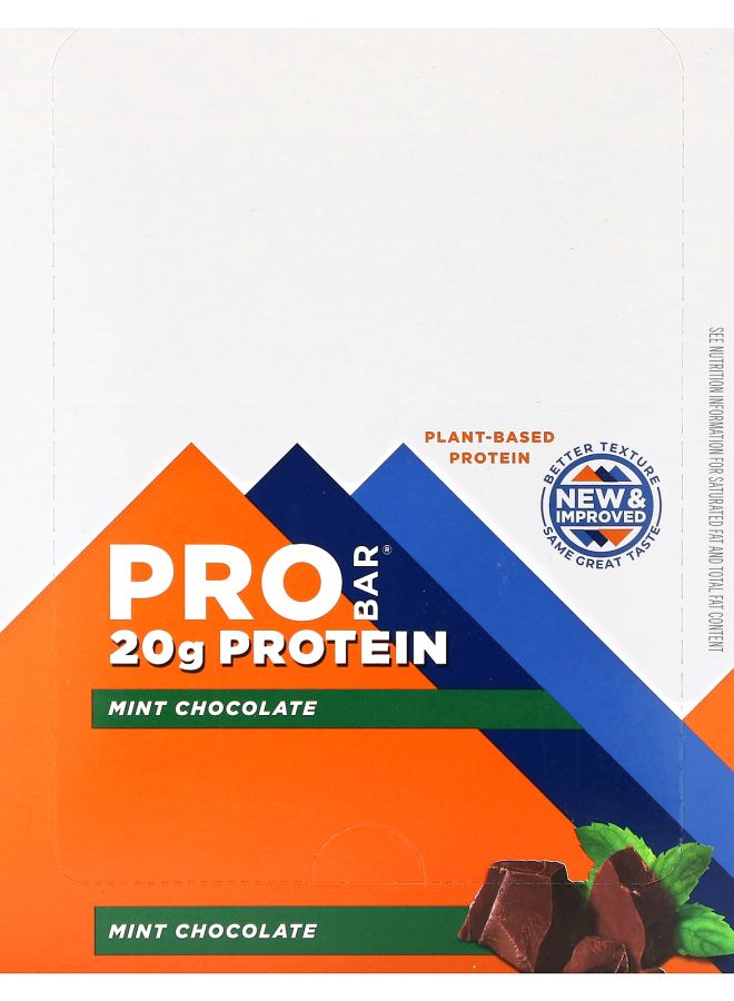 Protein Bar Mint Chocolate 12 Bars 2.47 oz (70 g) Each