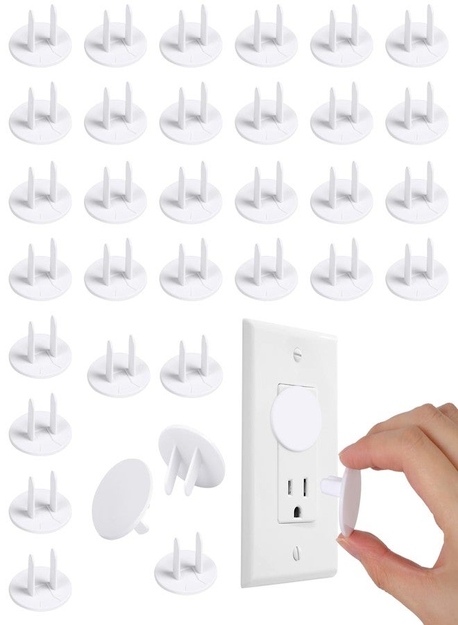 Rindion 65 Pcak Outlet Plug Covers, White Baby Proof Outlet Covers, Plastic Electrical Socket Covers for Outlets, Easy Installation, Durable and Steady Wall Plug Covers for Home and Office - Image 1
