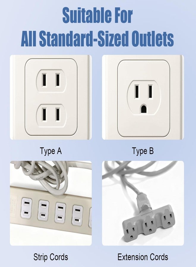 Rindion 65 Pcak Outlet Plug Covers, White Baby Proof Outlet Covers, Plastic Electrical Socket Covers for Outlets, Easy Installation, Durable and Steady Wall Plug Covers for Home and Office - Image 4