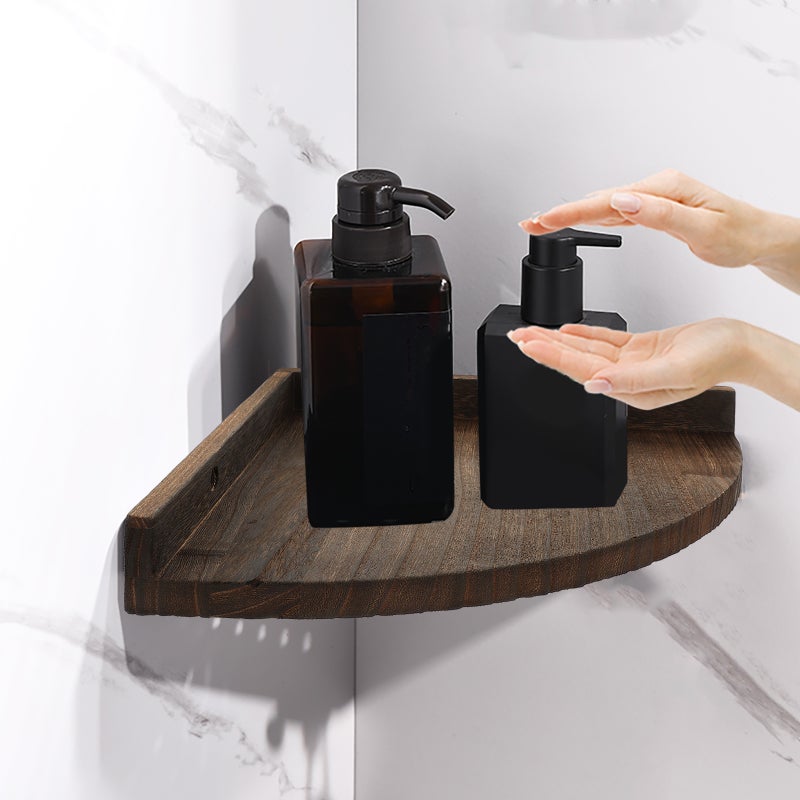 2pcs Wall Floating Shelf Wall Mounted Storage Shelf Corner Wall Storage Shelf - Image 4