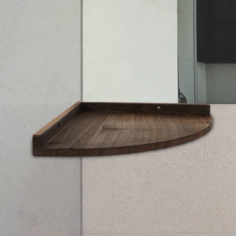 2pcs Wall Floating Shelf Wall Mounted Storage Shelf Corner Wall Storage Shelf - Image 2