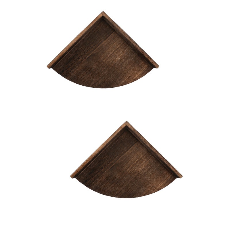 2pcs Wall Floating Shelf Wall Mounted Storage Shelf Corner Wall Storage Shelf - Image 1