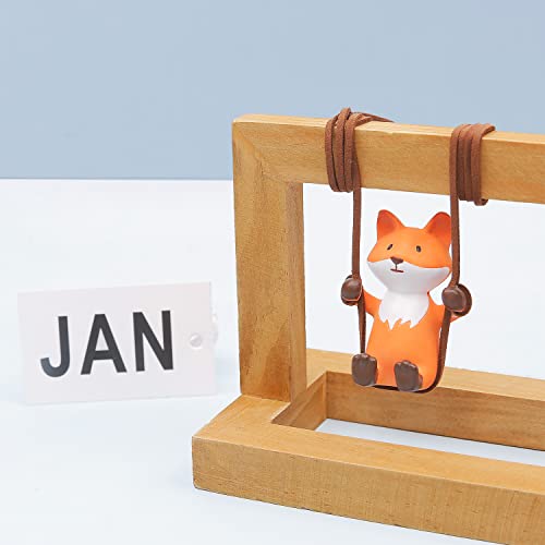 YGMONER Cute Swinging Fox Car Rear View Mirror Hanging Accessories Funny Car Interior Decor Gifts for Women Men (Fox) - Image 3