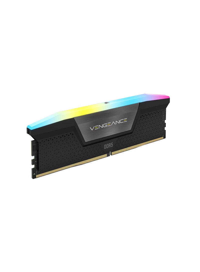 CORSAIR VENGEANCE RGB DDR5 96GB (2x48GB) DDR5 5600 (PC5-44800) C40 1.25V Intel Intel XMP 3.0 Memory - Black Black - Image 3