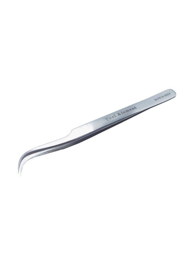 Tool Alement Canadian Stainless Steel 12Cm Semi Curve Eyelash Tweezers Mpk148004 - Image 1