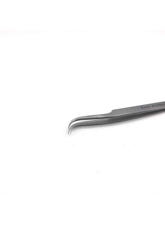 Tool Alement Canadian Stainless Steel 12Cm Semi Curve Eyelash Tweezers Mpk148004 - Image 3