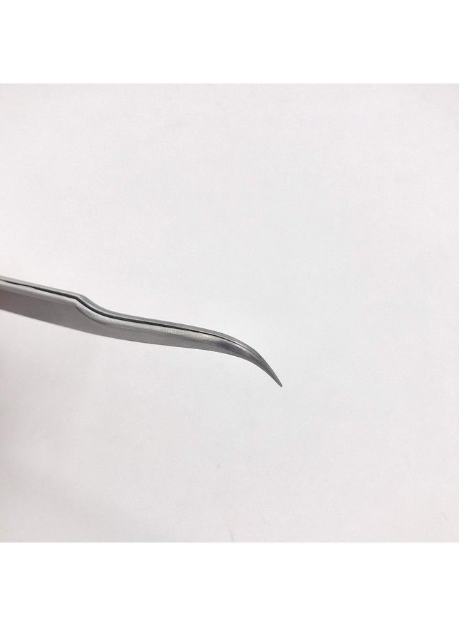 Tool Alement Canadian Stainless Steel 12Cm Semi Curve Eyelash Tweezers Mpk148004 - Image 4
