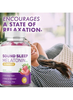 NATURE GLOW Sound Sleep Gummies - 3g Each, 60 Pieces for a Peaceful Night's Rest  - Image 3