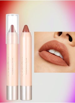 LACHAVA Ultra Matte Lipstick Lip Makeup Matte Finish Hydrating Lipstick Matte Nude Lipstick Lipliner Lip Crayons Moisture Smooth Matte Lipstick Pencils Waterproof and Long Lasting Lip Liner # 02  - Image 1