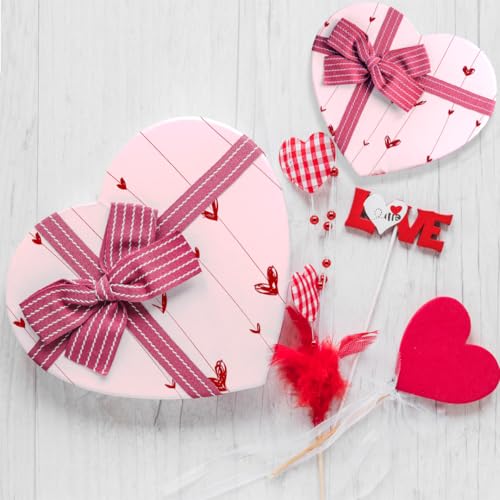 Festiko® Red Heart Gift Wrapping Paper Sheets (Pack of 10 Sheets), Valentine's Day Wrapping Paper, Love Theme Printed Wrapping Papers - Image 4