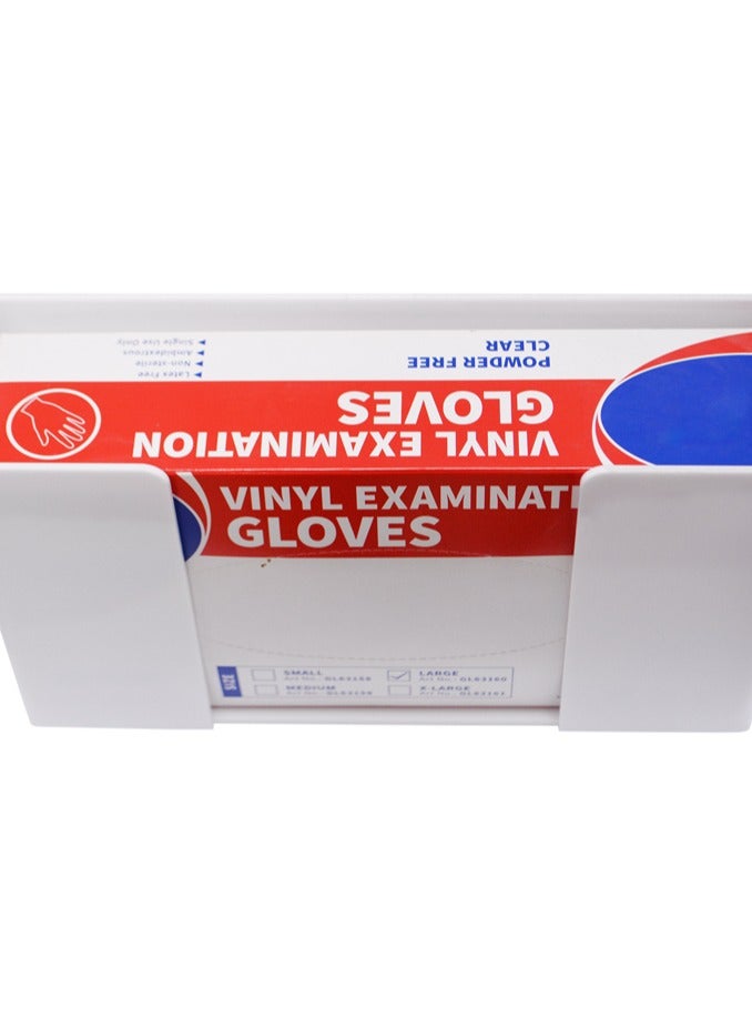 Brooks White Acrylic Single Gloves Dispenser Holder Wall Mounted Organizer for Food Service, Lab, Medical Office, Pack of 2 unit - Image 3