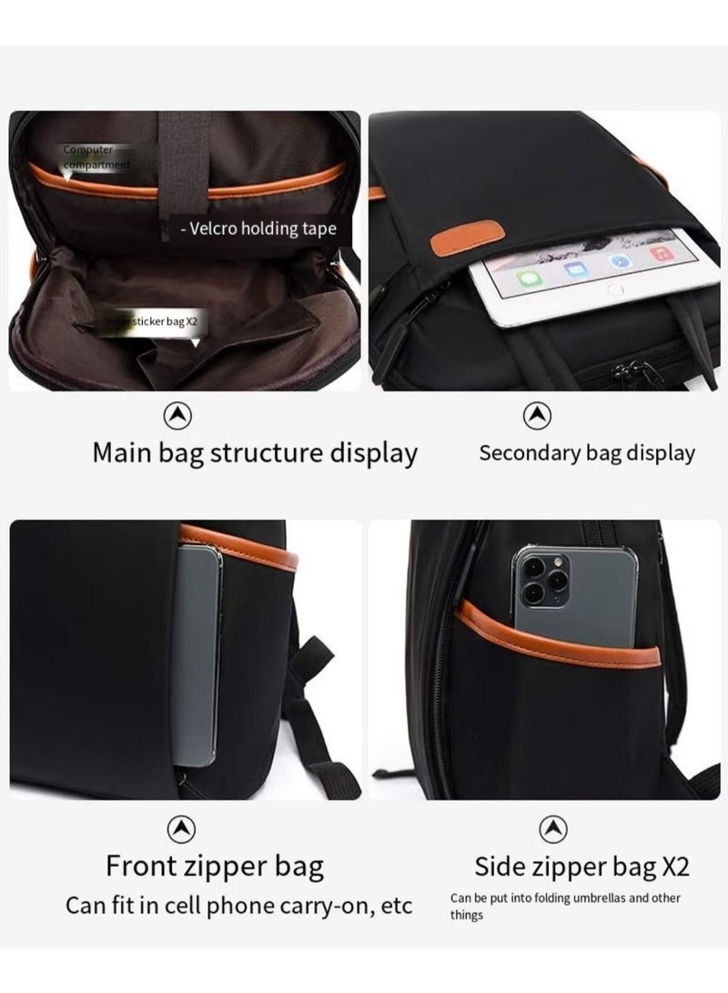 سبورت حقيبة كمبيوتر محمول للرجال والنساء السود - Image 5