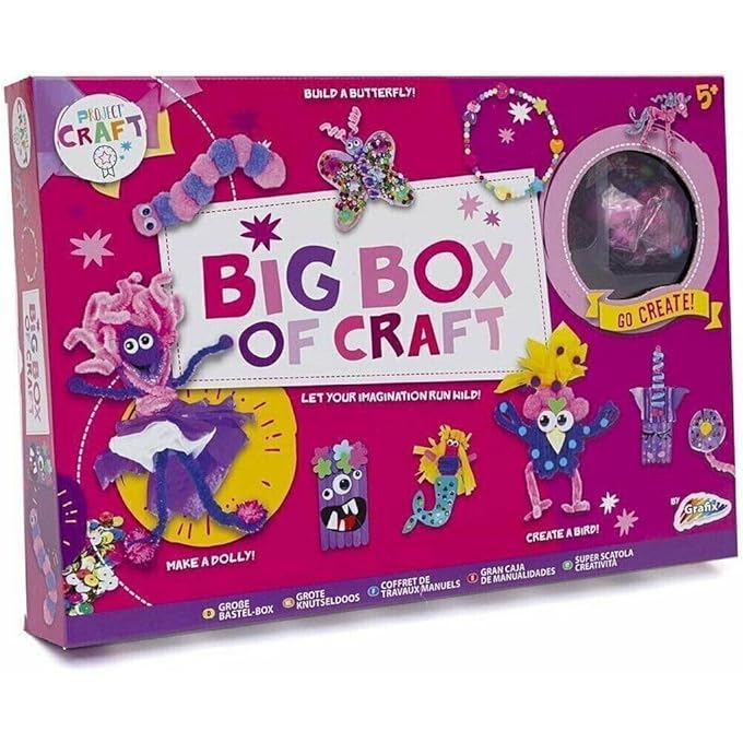 غرافكس كرافت هب الوردي المرح مربع من الحرف