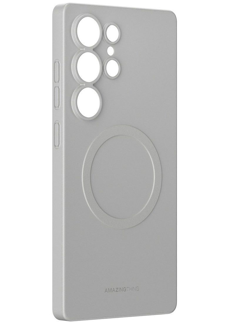 AMAZINGthing - Minimal Air for Samsung Galaxy S25 ULTRA Case Cover compatible with MagSafe - Titanium Grey - Image 1