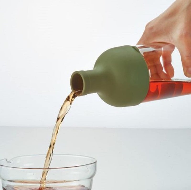 Hario Cold Brew Tea Wine Bottle, 750ml, Olive Green - Image 3