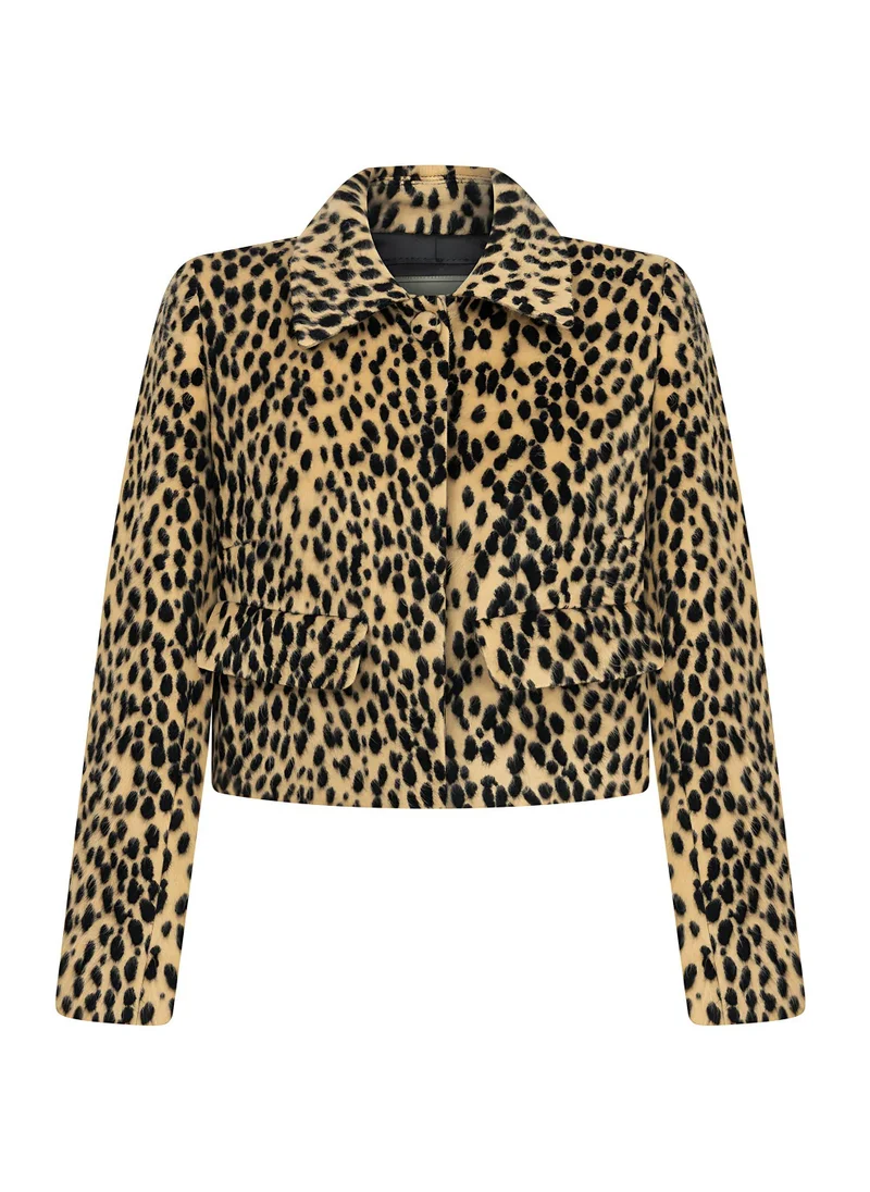 نوكتورن Leopard Print Jacket