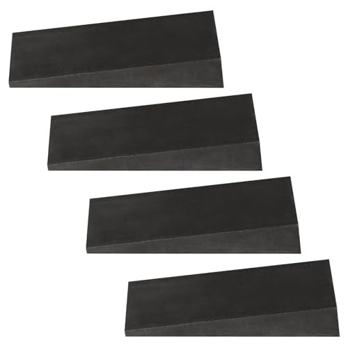 eoere 4 PCS 4" x 2" Beveled Washers 6.5 Degree Triangle Flange Shim Right Angle Underpinning Tapered Wedges, Carbon Steel - Image 1