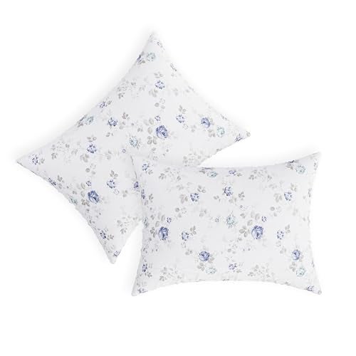 LINENWALAS 100% Cotton Bed Sheet for Super King Size Bed, Floral Printed Bedsheet with 2 Pillow Covers | 210 TC Soft, Breathable, Luxury Bedsheet (Vineyard, 108 x 120 Inches), White - Image 4
