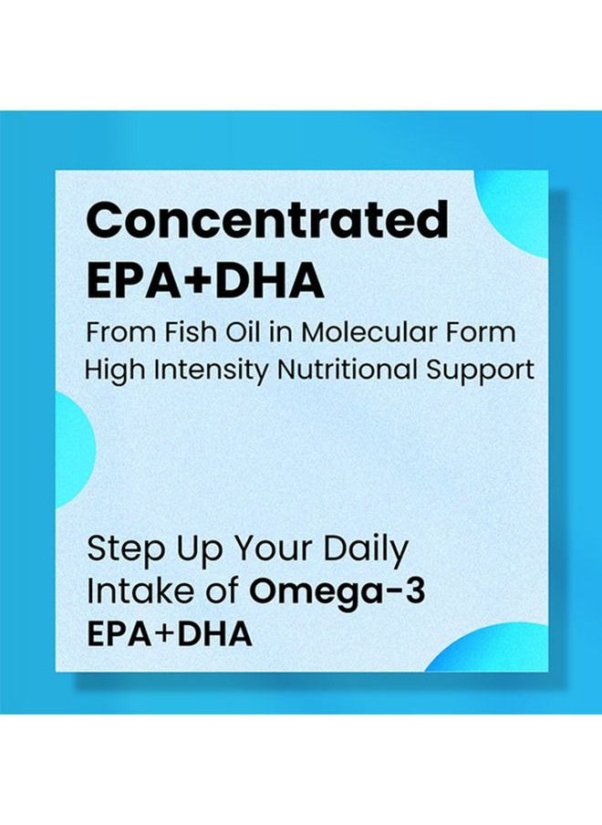Gardeno - Omega 3 Ultra Cardiovascular, Brain And Vision Support | Purified Concentrated Fish Oil | Brain Charge Dietary Supplement |Omega 3 Supplements to Promote Mental Focus and Clarity 60 Softgels - Image 1