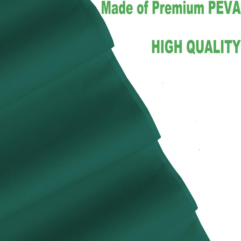 rebdng Plastic Dark Green Tablecloths 3 Pack Forest Green Disposable Table Covers 54"" x 108"" Hunter Green Table Cloths for Tropical Tiki Luau Parties Birthdays Christmas  Fits 6 to 8 Foot Rectangle Tables - Image 2