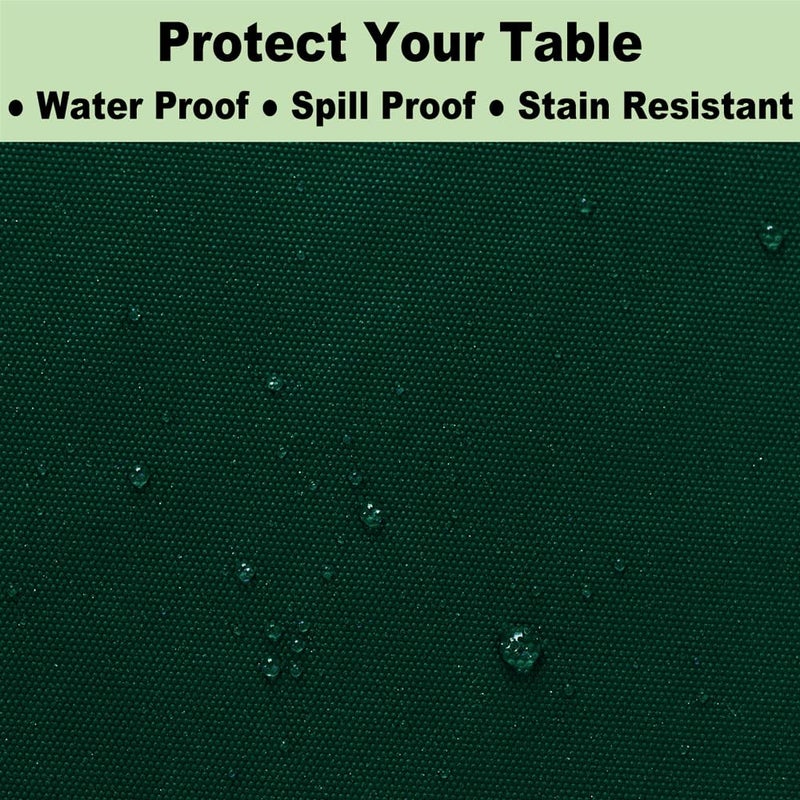 rebdng Plastic Dark Green Tablecloths 3 Pack Forest Green Disposable Table Covers 54"" x 108"" Hunter Green Table Cloths for Tropical Tiki Luau Parties Birthdays Christmas  Fits 6 to 8 Foot Rectangle Tables - Image 4