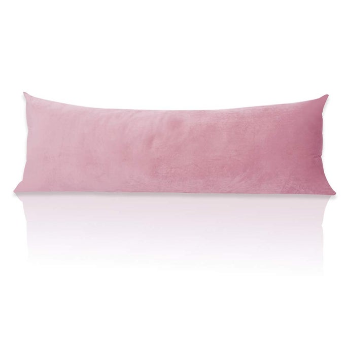 PINK BODY PILLOW COVER FOR KIDSPREGNANT WOMEN SUPER SOFT VELVET BODY PILLOW PILLOWCASE EXTRA LONG SOFACOUCH COVER WITH HIDDEN ZIPPER 20 X 54 INCHES 1 PIECE