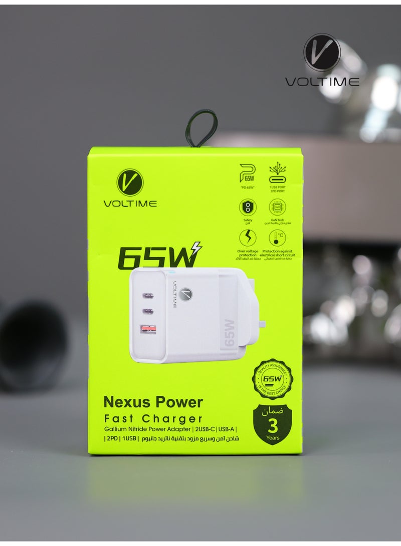 فولتايم راس شاحن جداري 65W - Image 2
