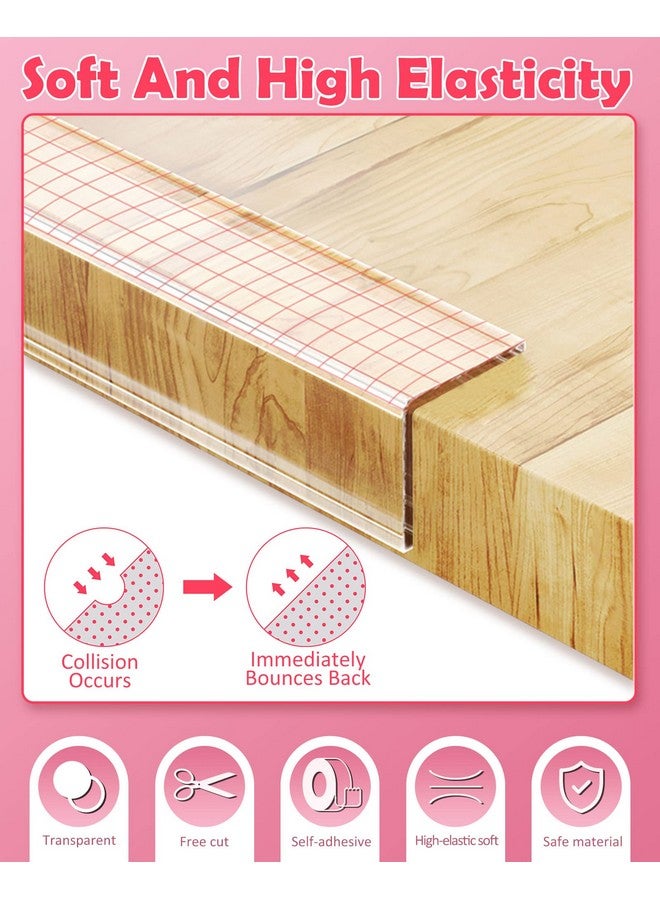 Loiion Baby Proofing, Clear Edge Protector Strip, Soft Corner Protectors For Kids, Baby Child Safety Corner Guards For Furniture Against Sharp Corners For Tables, Drawers, Sink, Wall 1.2In X 9.84Ft - Image 4