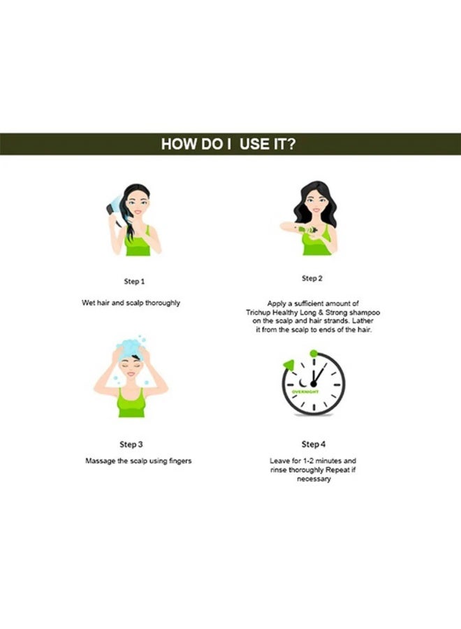Trichup Herbal Shampoo for Healthy, Long & Strong Hair 400 + 132 ml Free - Image 4